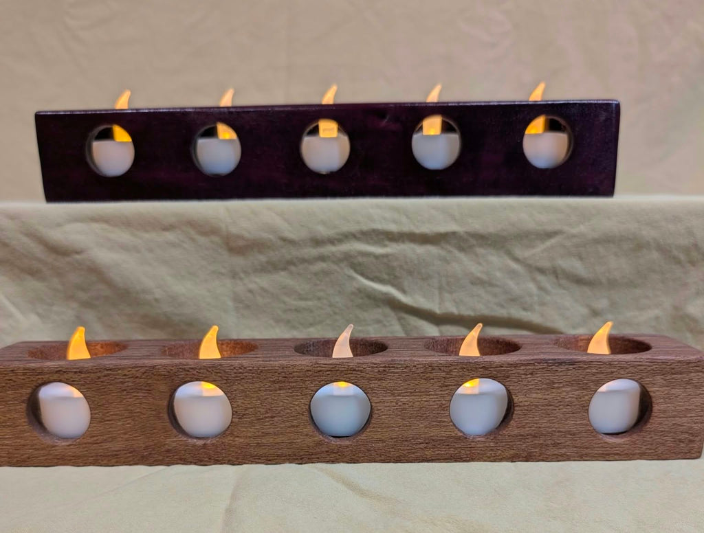 Porthole style votive candle holder